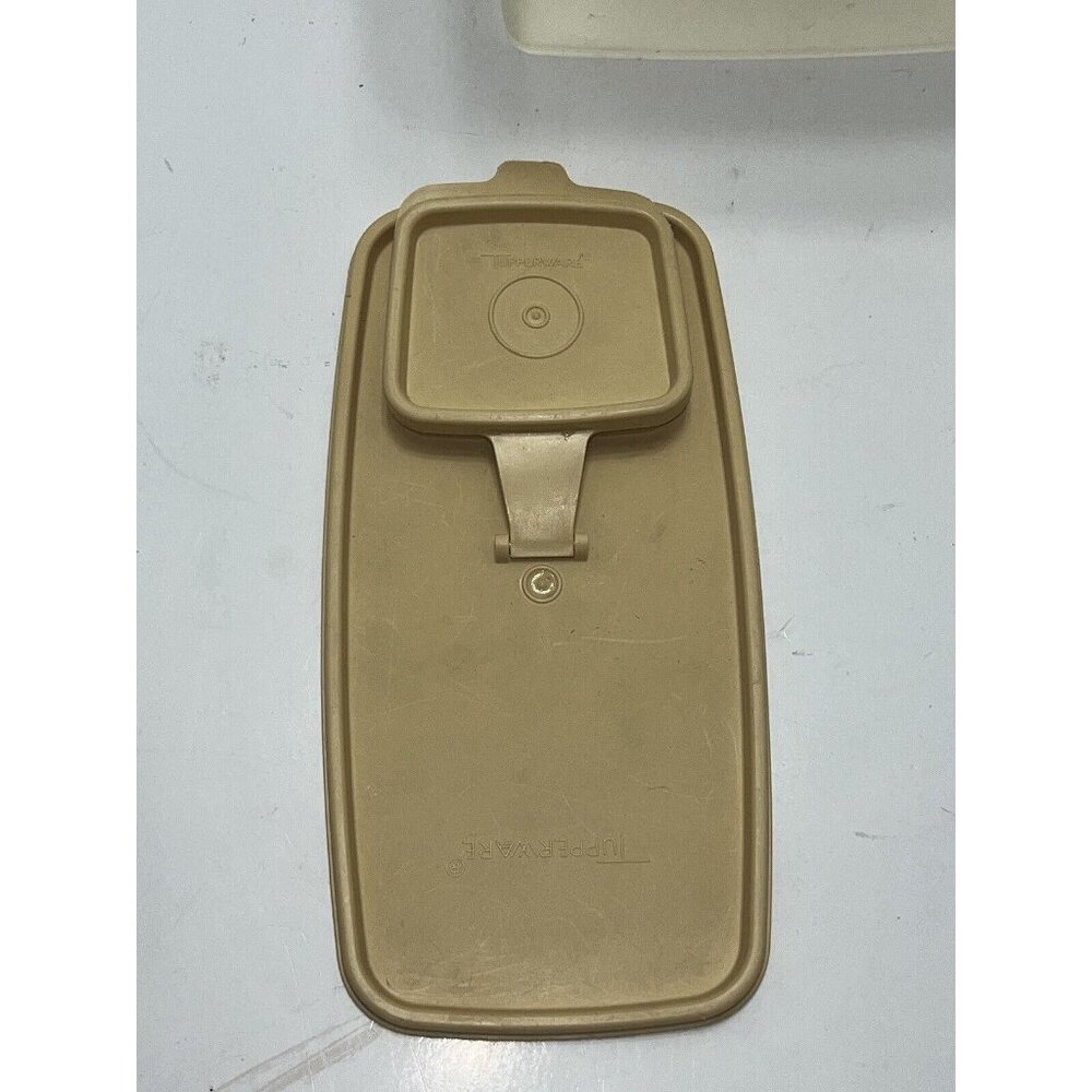 Vintage Tupperware Cereal Keeper 1588-5 with Beige Lid - Picture 11 of 12